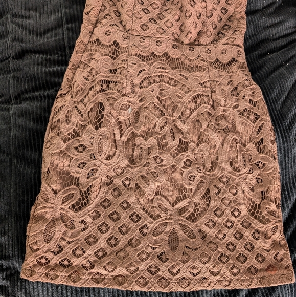 Mauve Crochet halter Tobi size xs mini-dress - Picture 5 of 6